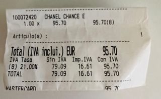 Perfume Chance de Chanel