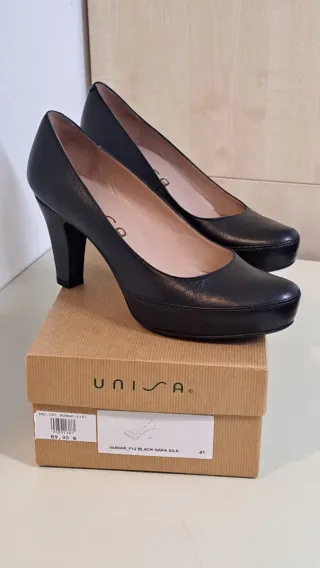 Zapatos de tacón Unisa negros T.41