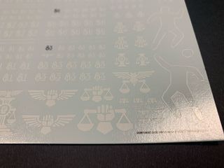 Adeptus Arbites Transfer Sheet Warhammer 40k