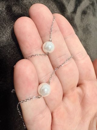 Pack pulsera perla madre e hija plata de ley 925