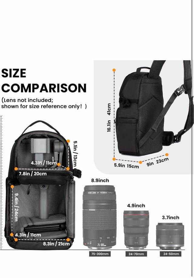 TARION Bolsa Cámara Sling Bandolera