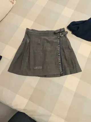 Falda Iale School gris talla10 Largo 39  Ancho 35