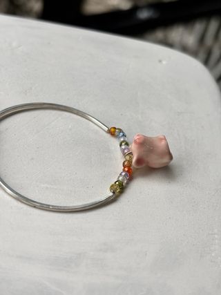 Braccialetto Argento e Porcellana