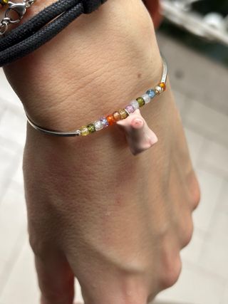 Braccialetto Argento e Porcellana