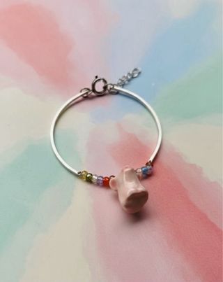 Braccialetto Argento e Porcellana