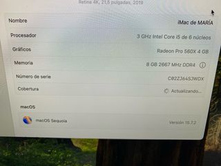 iMac Apple Plata/Blanco