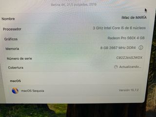 iMac Apple Plata/Blanco