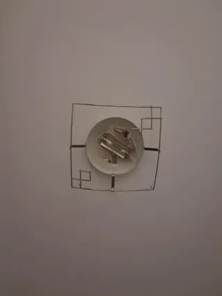 Lámpara de techo cristal y metal