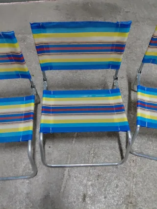Pack 3 Sillas Playa Plegables
