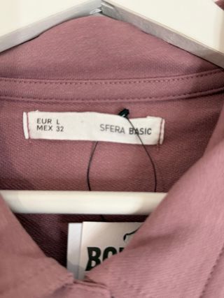 Sudadera rosa con botones