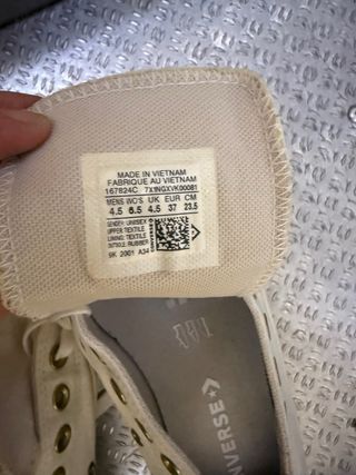 Zapatillas Converse blancas Talla 37 Bambas