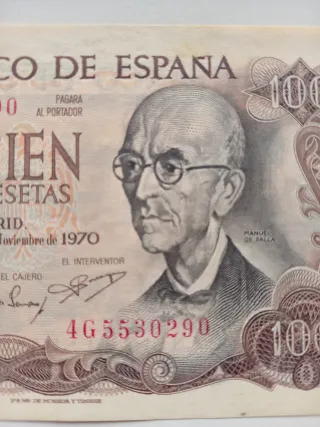 Billete 100 pesetas Banco de España 1970