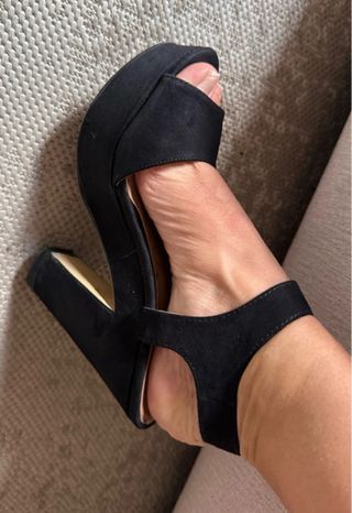 Sandalias negras plataforma