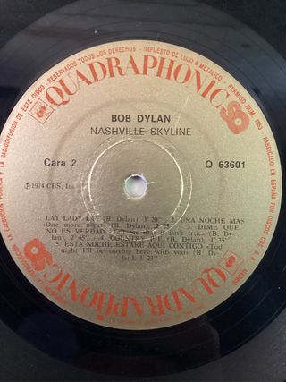 Bob Dylan Nashville Skyline LP