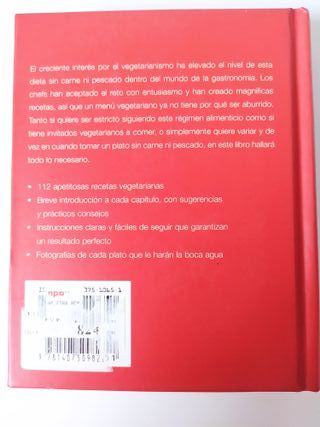 Libro recetas Cocina Vegetariana