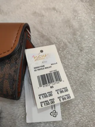 Portafoglio Michael Kors XS Trifold Marrone