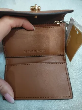 Portafoglio Michael Kors XS Trifold Marrone