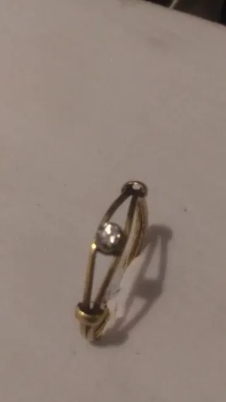 Anillo Oro 18k Diamante natural de 0.1ct