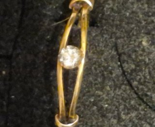 Anillo vintage. Oro 18k y diamante natural 0,18ct