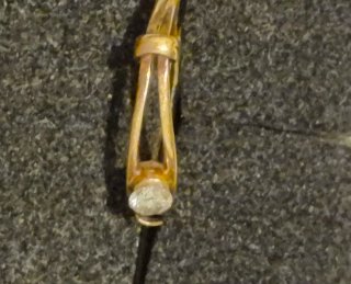 Anillo vintage. Oro 18k y diamante natural 0,18ct