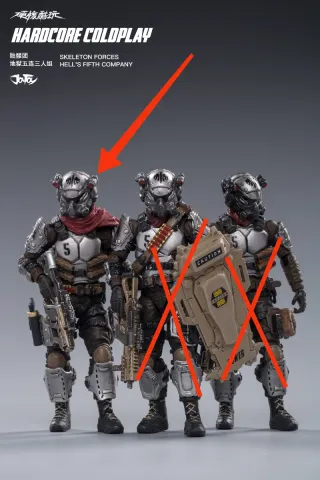 Joytoy Skeleton Forces Hell's Fifth Company fig. A