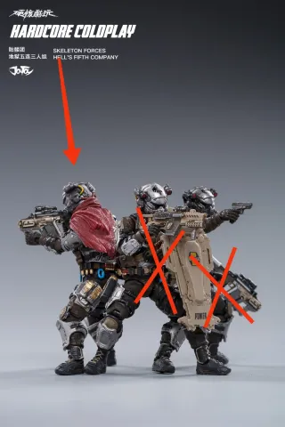 Joytoy Skeleton Forces Hell's Fifth Company fig. A