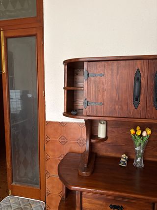 Mueble Rústico Madera y Metal Hecho a Mano