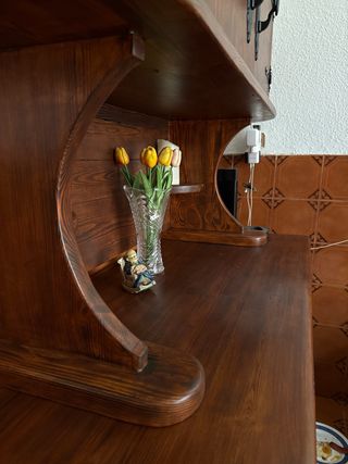 Mueble Rústico Madera y Metal Hecho a Mano