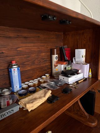 Mueble Rústico Madera y Metal Hecho a Mano