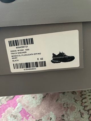 Balenciaga Track Led Sneakers Negras y Plateadas