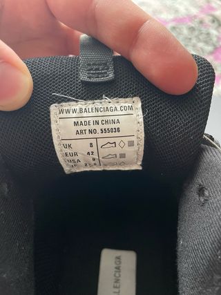 Balenciaga Track Led Sneakers Negras y Plateadas