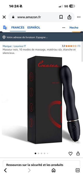 Masajeador Louviva IT negro