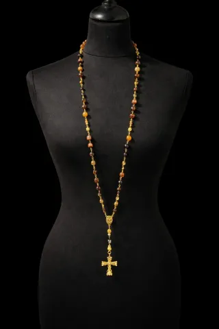 Rosario Fallero Hombre Dorado Multicolor