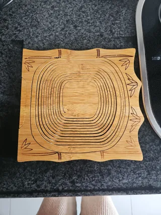 Frutero de madera plegable