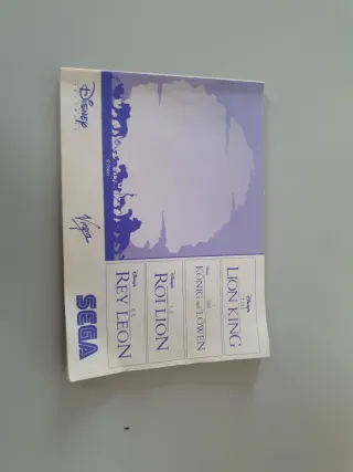 El Rey León Master System Sega