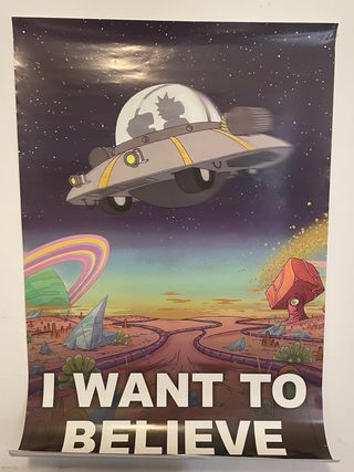 Póster Rick y Morty I Want To Believe