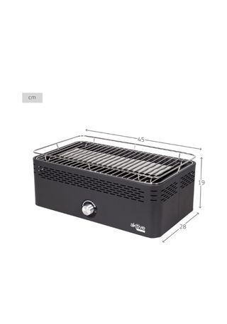 Barbacoa portatil a carbon recargable