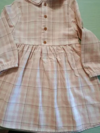 Vestitino bimba a quadri rosa