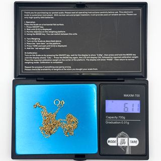 Cadena Oro 18K, Bilbao, 6.11gr, 65cm