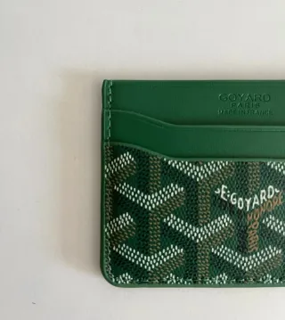 Tarjetero Goyard Verde