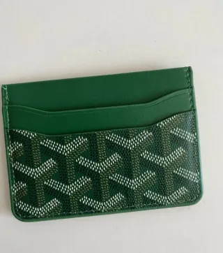 Tarjetero Goyard Verde