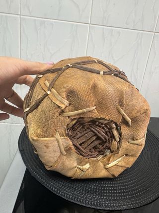 Cesta de mimbre artesana