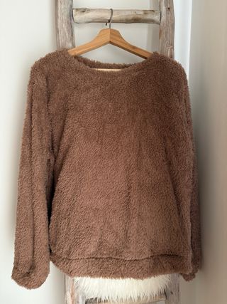 Jersey borreguito marrón