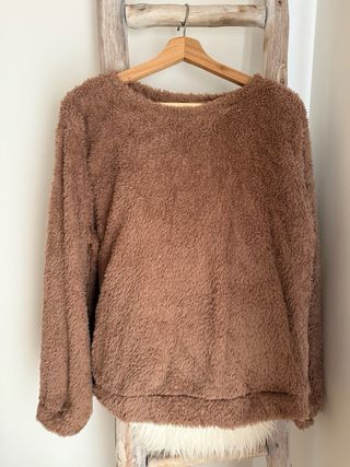 Jersey borreguito marrón