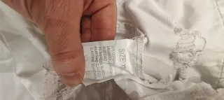 Giubbino jeans bianco