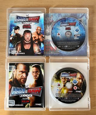 Lote Juegos PS3: WWE SmackDown vs Raw 2008 y 2009
