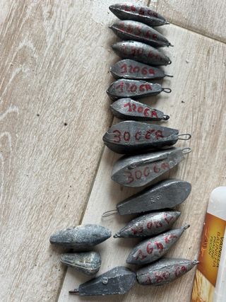 Lote plomos pesca