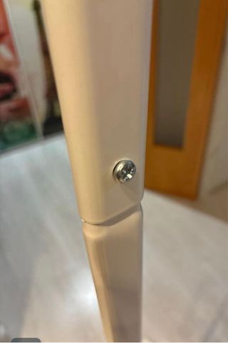 Lote 2 Colgadores o burra Metálicos Blancos