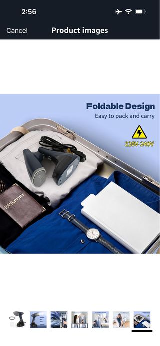 BEAUTURAL Vertical Steam Iron, Folding Clothes Iro