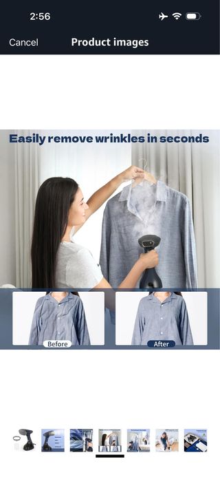 BEAUTURAL Vertical Steam Iron, Folding Clothes Iro